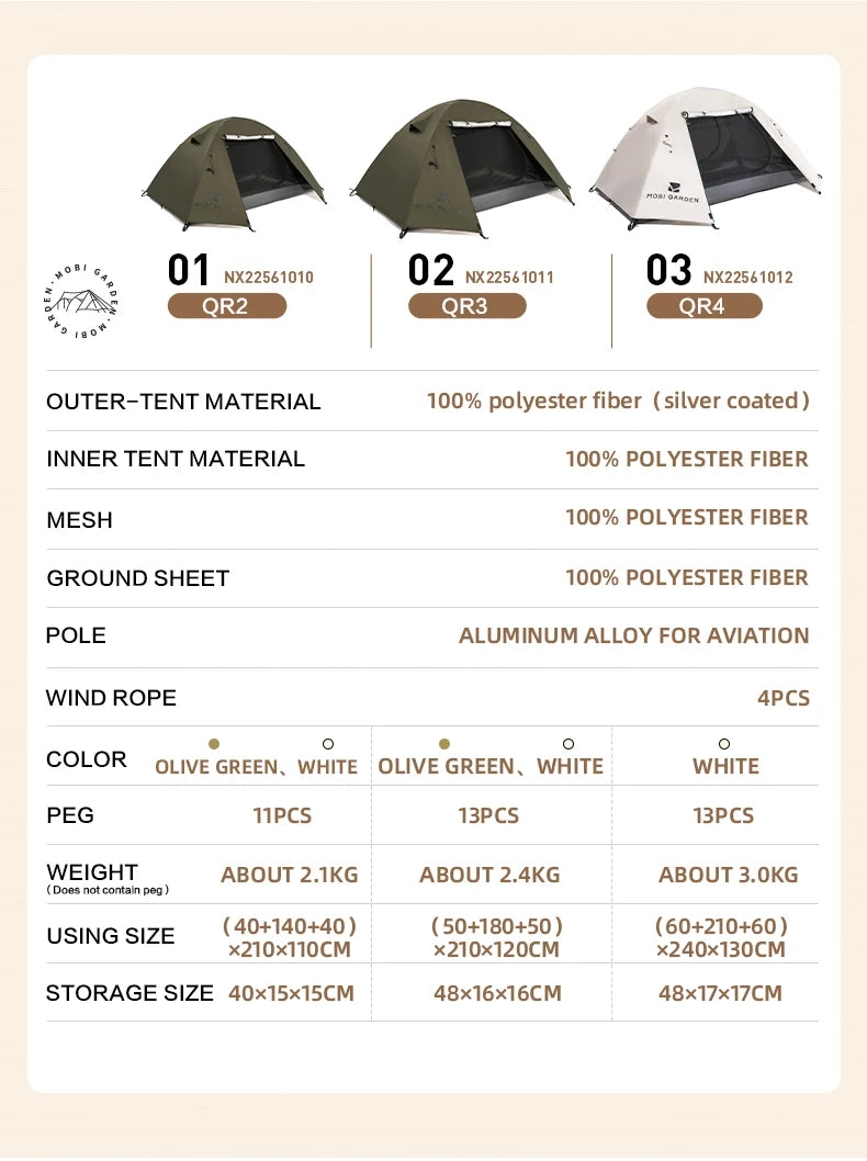 Mobi Garden Backpacking Tent