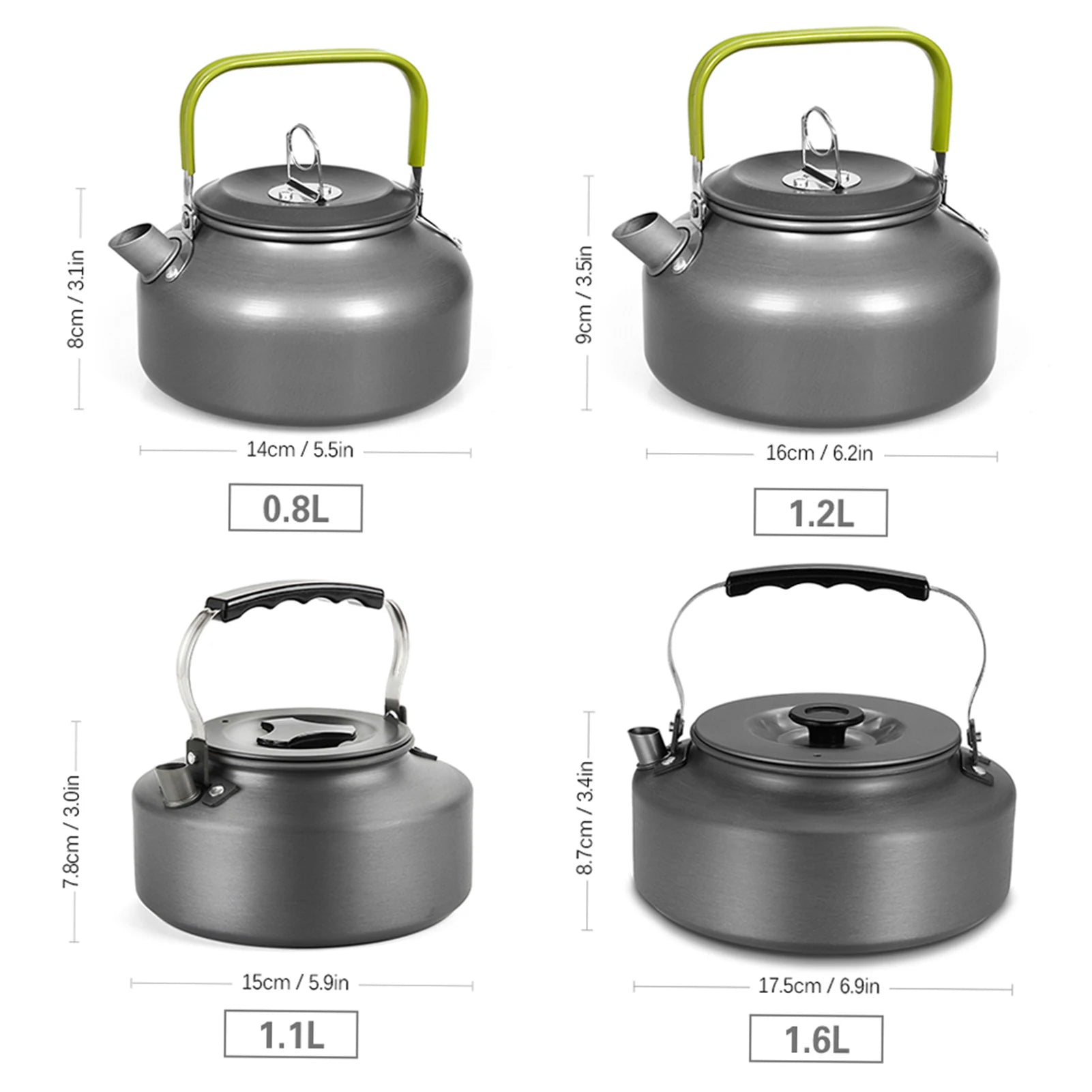 Portable Aluminum Camping Kettle